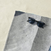 大きい石のビーチのペンギン及び鳥のビーチタオル ビーチタオル (インサイチュ)