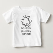 大きい石の旅行の学校の乳児のTシャツ ベビーTシャツ (正面)