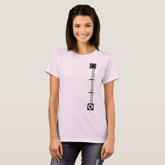 大きい石の旅行の学校の女性のTシャツ Tシャツ (正面フル)