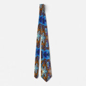 大きい石オパールジェムストーンプリントタイ ネクタイ (裏面)