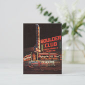 大きい石クラブヴィンテージベガスカジノポストカードネオン ポストカード (スタンド正面)