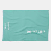 大きい石クリークサンタクルーズカウンティカリフォルニア キッチンタオル (横)