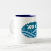 大きい石コロラドアウトドア ツートーンマグカップ (正面左)