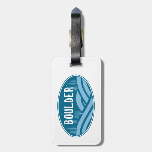 大きい石コロラドアウトドア ラゲッジタグ (裏面縦)
