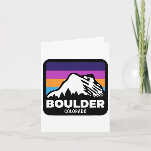 大きい石コロラドスキースノーボーディングファミリートリップ2 カード (正面)