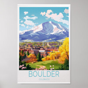 大きい石コロラドトラベルポスタ素晴らしー – Wall Art ポスター
