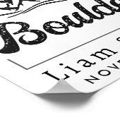 大きい石コロラド結婚州ミニマリスト歓迎 ポスター (角)