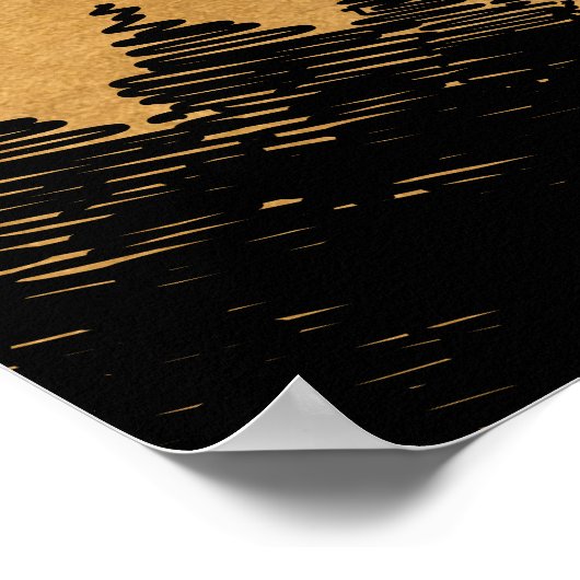 大きい石コロラド結婚州ミニマリスト歓迎 ポスター (角)