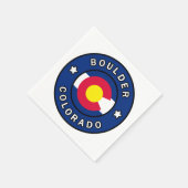 大きい石コロラド スタンダードカクテルナプキン (角)