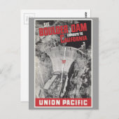 大きい石ダム、フーバーダム(アメリカ) ポストカード (正面/裏面)