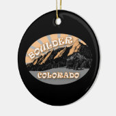 大きい石パーソナライズされたコロラド~ザフラティロン セラミックオーナメント (左)