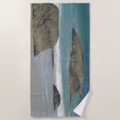 大きい石ビーチ南アフリカビーチタオル ビーチタオル (正面)