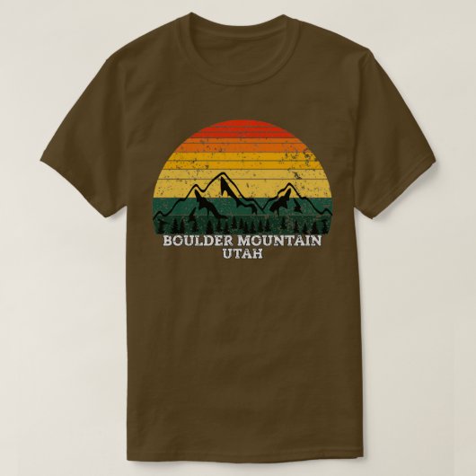 大きい石マウンテンユタ Tシャツ (デザイン正面)