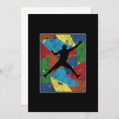 大きい石ヴィンテージウォール登山スポーツギフト 招待状 (正面/裏面)