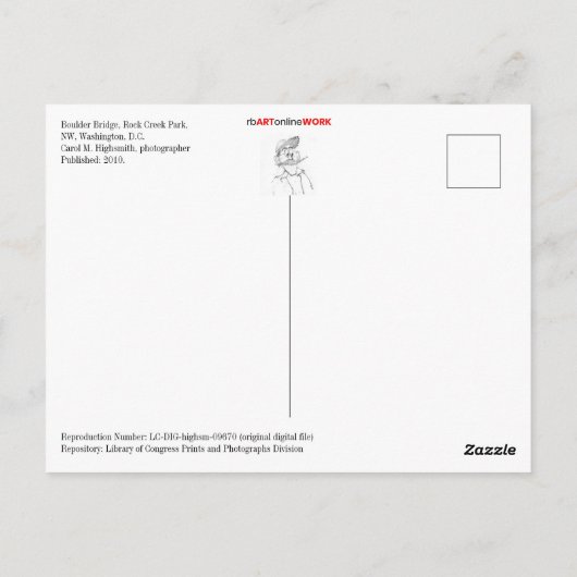 大きい石橋 ポストカード (裏面)