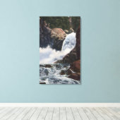 大きい石滝イン大きい石キャニオンコロラドビュー キャンバスプリント (インサイチュ (ウッドフロア))