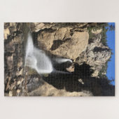大きい石滝威厳のある滝 ジグソーパズル (横)
