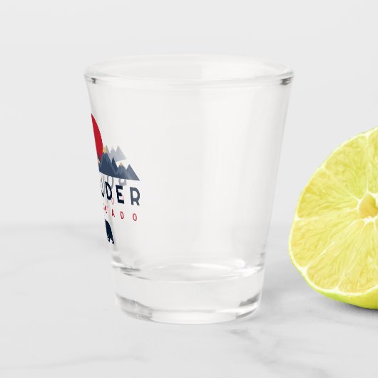 大きい石,コロラド州ヴィンテージ – 山土産 ショットグラス (右)