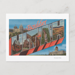 大きい石, UtahLarge Letter ScenesBoulder, UT ポストカード
