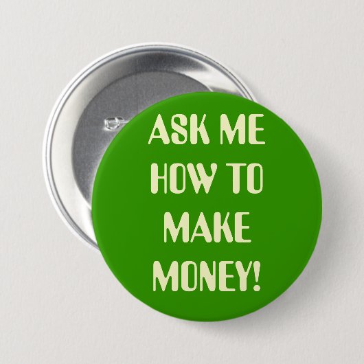 大きい私にいかにボタン尋ねて下さい 缶バッジ (正面&裏面)