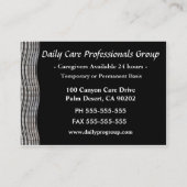 大きい私用ナースのプロフェッショナル 名刺 (裏面)