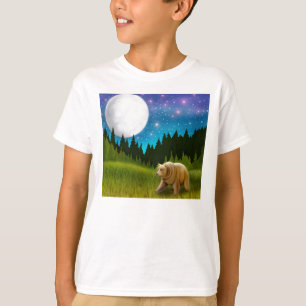 大きい空のハイイログマはスエットシャツをからかいます Tシャツ