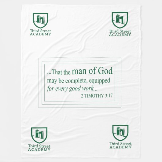 大きい第3通りアカデミーのフリースブランケット フリースブランケット (正面)