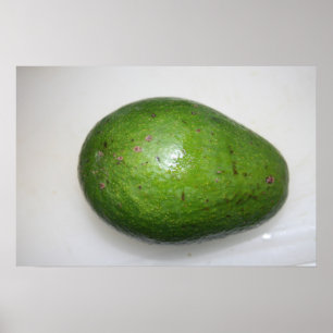 大きい緑のavacadoのフルーツの写真 ポスター