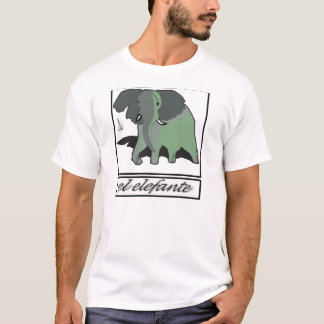 大きい緑のElefante Tシャツ
