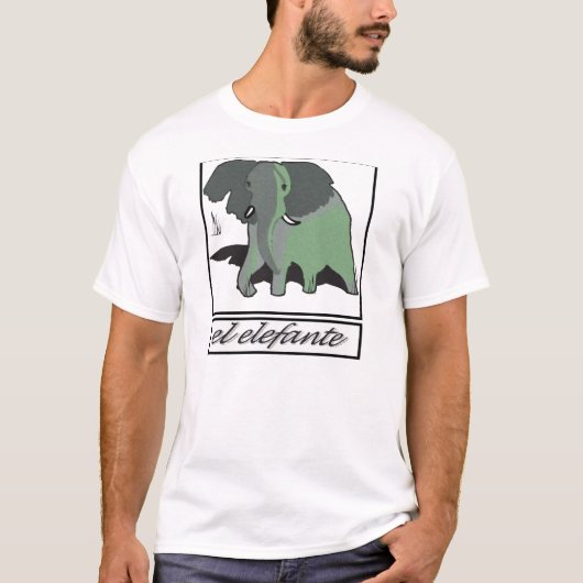 大きい緑のElefante Tシャツ (正面)