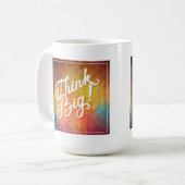 大きい考えて下さい コーヒーマグカップ (正面左)