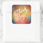 大きい考えて下さい スクエアシール (バッグ)