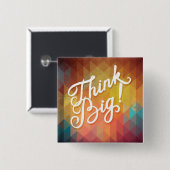 大きい考えて下さい 缶バッジ (正面&裏面)