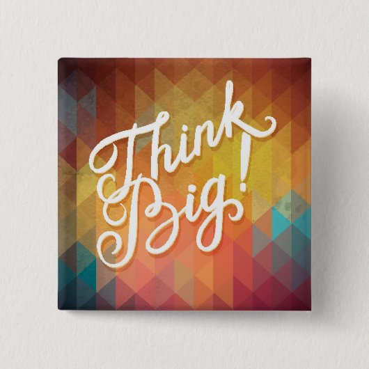 大きい考えて下さい 缶バッジ (正面)