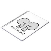 大きい耳は象ノートを忘れません ノートブック (左側)