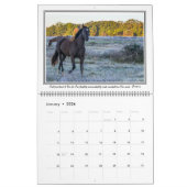 大きい聖書の詩の12か月の馬のカレンダー カレンダー (1月 2026)