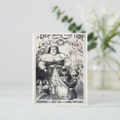 大きい脂肪質の女性 ポストカード (スタンド正面)