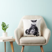 大きい脂肪質猫の投球 クッション (椅子)