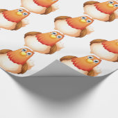 大きい脂肪質雌鶏 ラッピングペーパー (角)