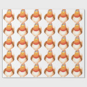 大きい脂肪質雌鶏 ラッピングペーパー (フラット)