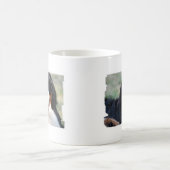 大きい舌のコーヒー・マグを持つバーニーズ・マウンテン・ドッグ コーヒーマグカップ (中央)