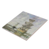 大きい船1879年(キャンバスの油) タイル (側面)