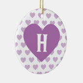 大きい蘭のデキセドリン錠-モノグラム セラミックオーナメント (右)