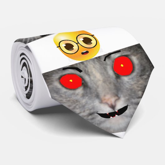 大きい行の熱狂するにタイ、特色になることおよびゴーメッツ猫 ネクタイ (ロール)