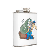 大きい袋を運んでいる郵便配達員 フラスク (右)