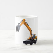 大きい袋詰め作業者の掘削機 コーヒーマグカップ (中央)