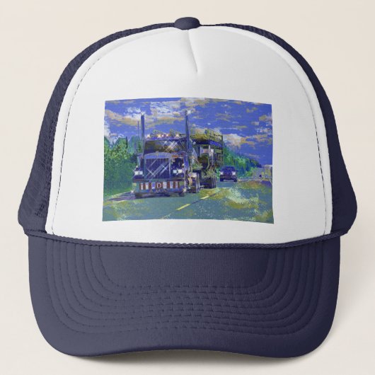 大きい装備のトラックの運転手のギアのトラック運転手の帽子 キャップ (正面)