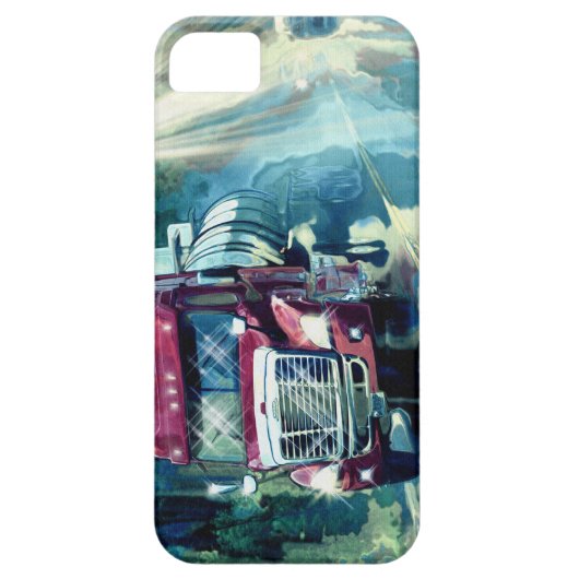 大きい装備の燃料のタンカーのトラック運転手のiPhone 5の場合 Case-Mate iPhoneケース (裏面)