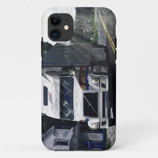 大きい装備の白いトラックのトラックの運転手のiPhone 5の箱 iPhone 11 ケース