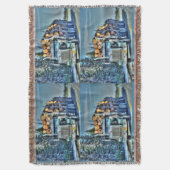 大きい装備の芸術のデザインを運転する記録のトラックのハイウェー スローブランケット (正面縦)